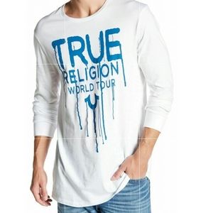 True Religion Drips Elongated LS Crew Neck